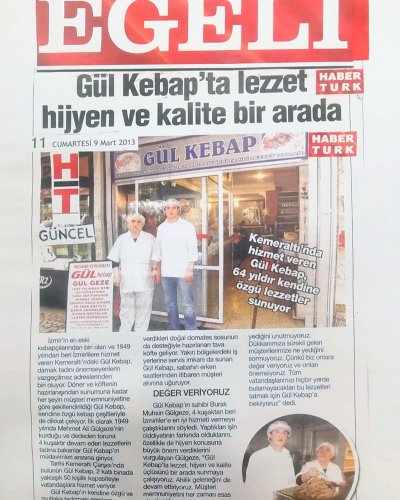 Gül Kebap Haber Türk Egeli