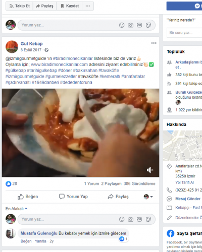 Gül Kebap facebook