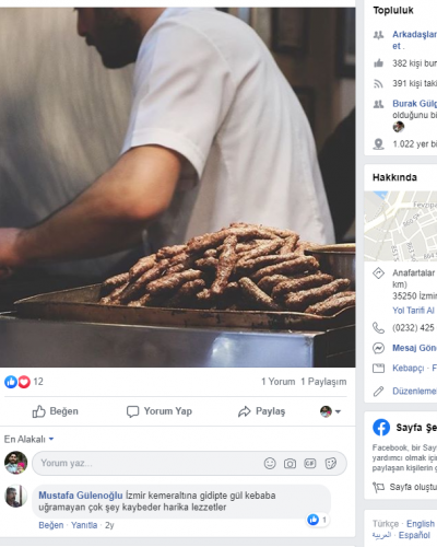 Gül Kebap facebook