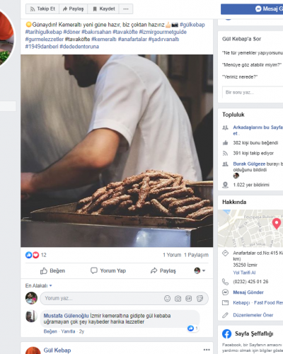Gül Kebap facebook