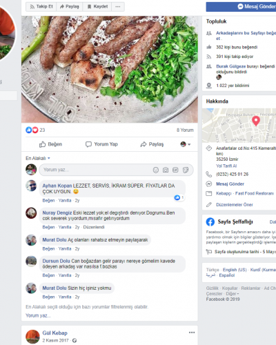 Gül Kebap facebook