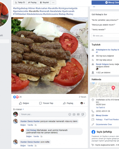 Gül Kebap facebook